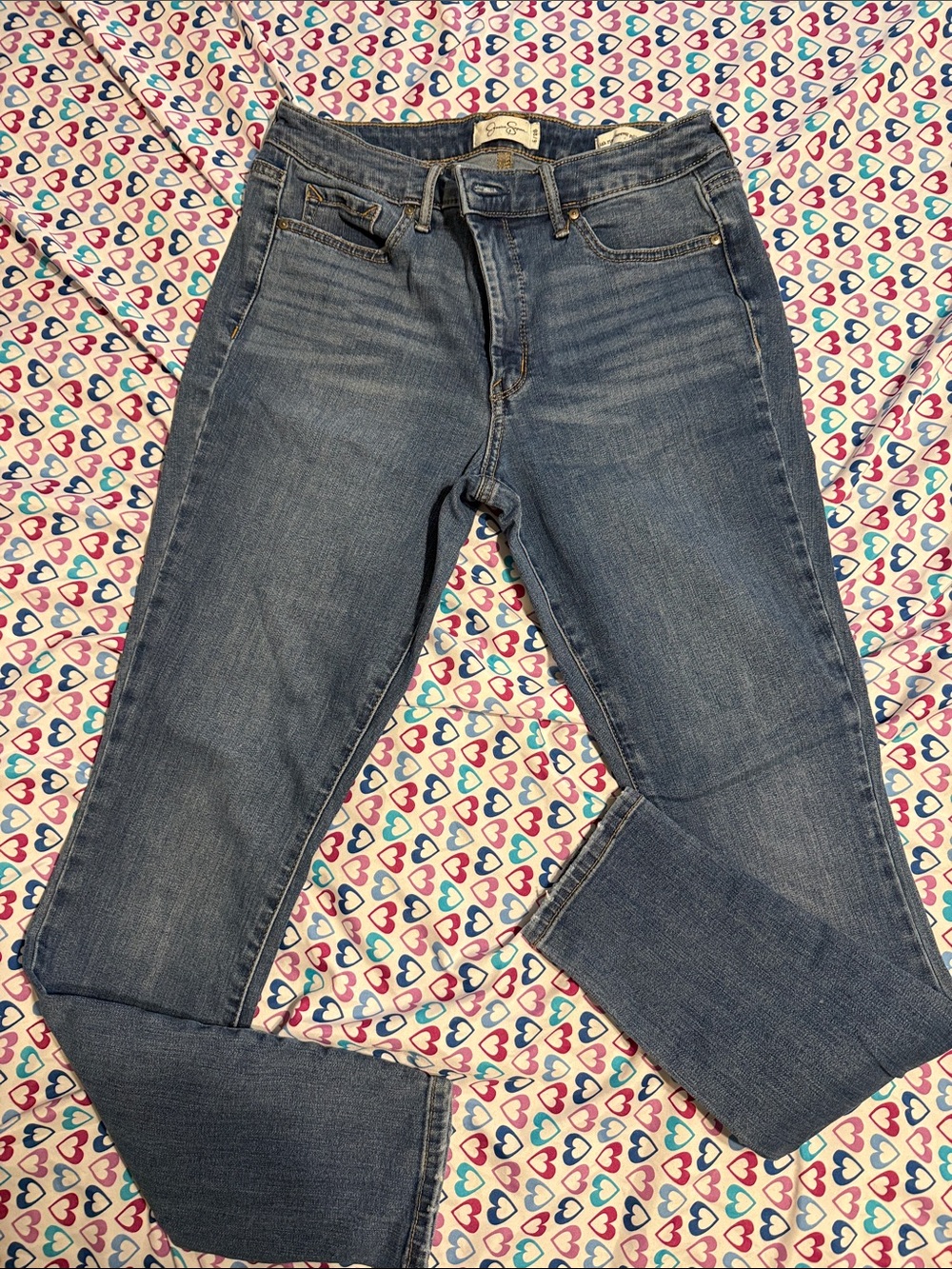 Jessica Simpson Skinny Jeans in Blue Wash